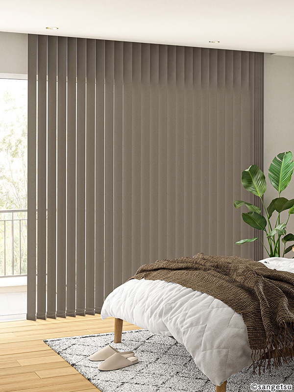 新品お得高品質 Verticalblind バーチカルブラインド ベージュ 遮光タイプ 幅380cm×高さ260cm 既成サイズ 縦型 タテ型 ブラインド カーテン ブラインド